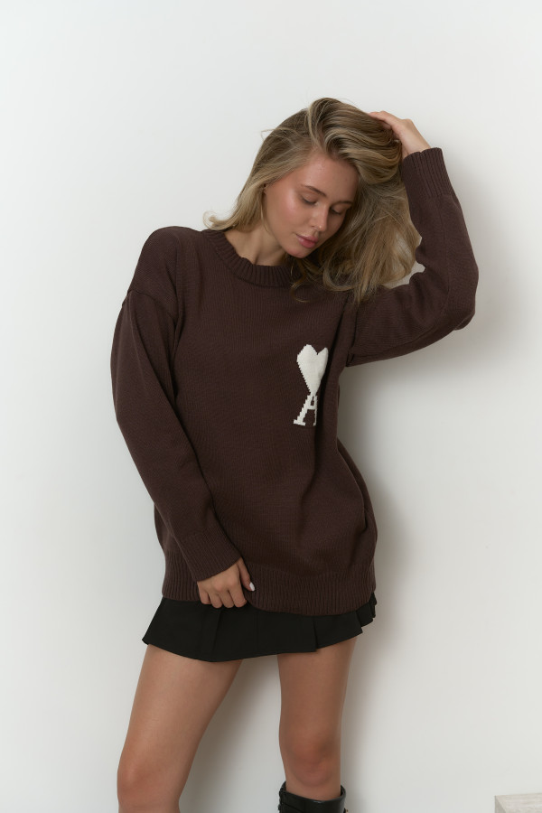 Светр Ami шоколадний
