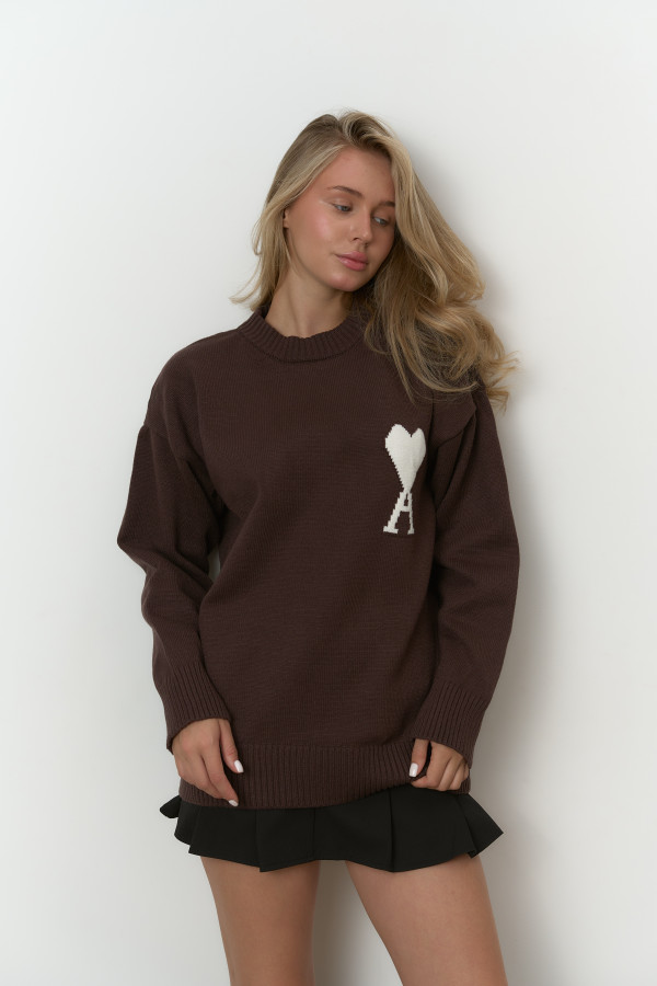 Светр Ami шоколадний