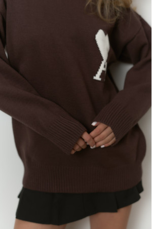 Светр Ami шоколадний