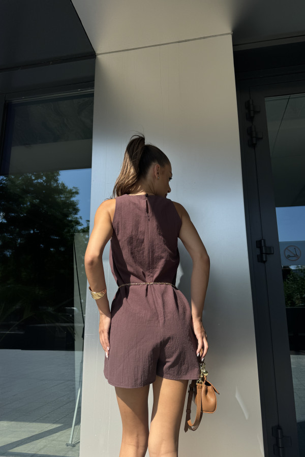 Сукня ромпер шоколадна