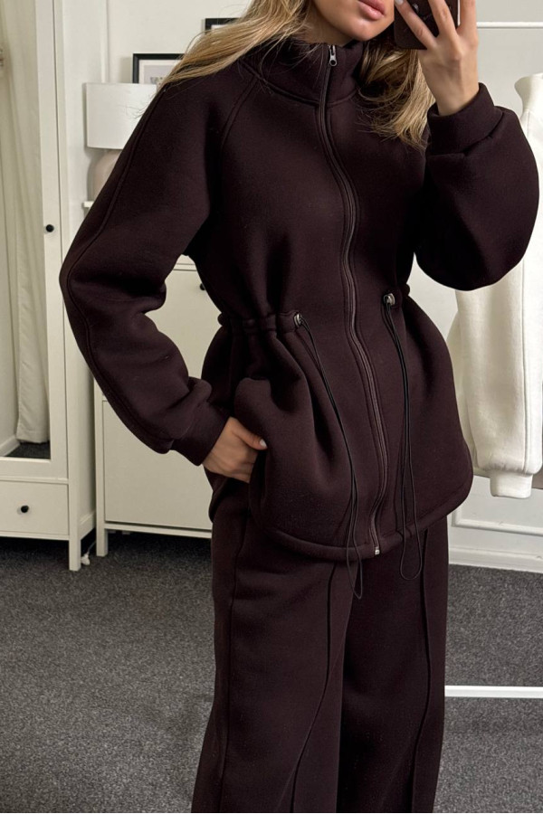 Костюм теплый на флисе шоколад