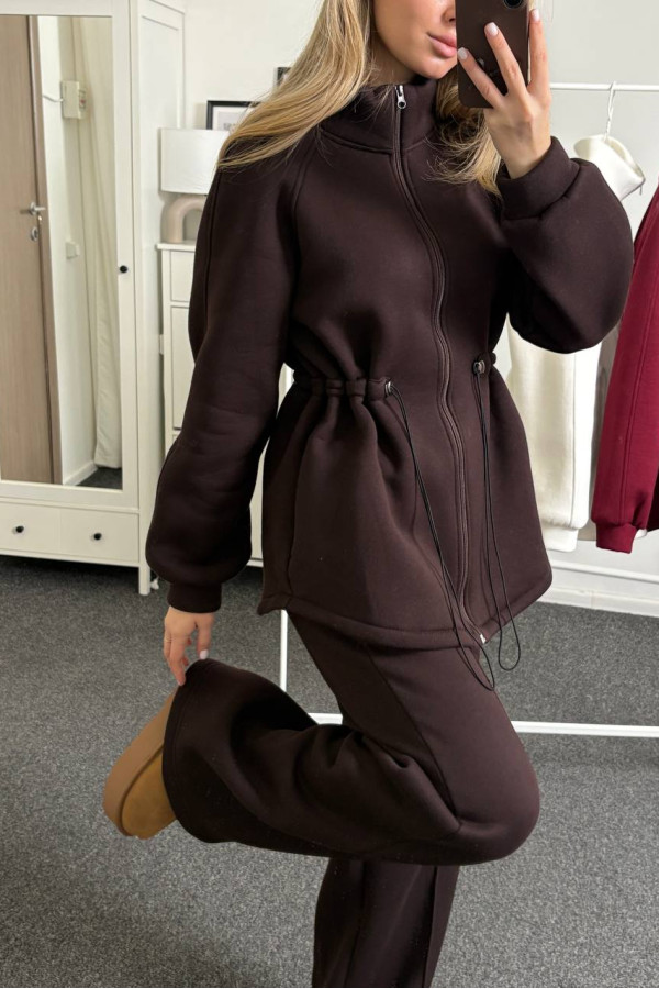 Костюм теплый на флисе шоколад