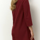 Сукня ромпер бордо з довгим рукавом 