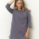 Сукня ромпер сіра з довгим рукавом 