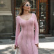 Пляжна сукня рожева максі