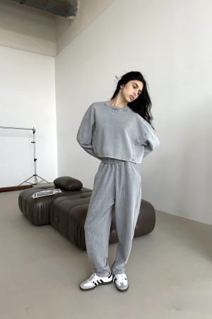 Костюм в стилі Zara світло сірий 