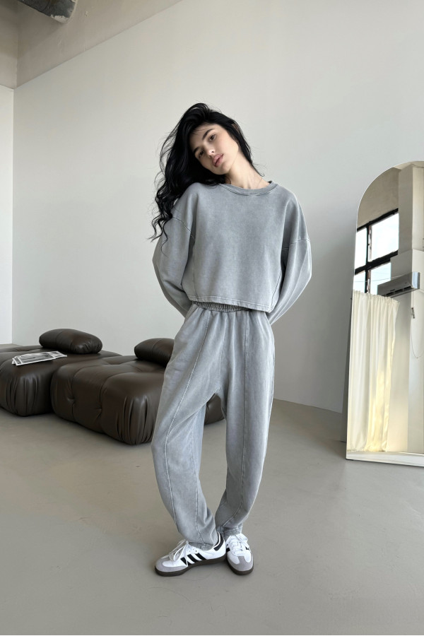 Костюм в стилі Zara світло сірий 