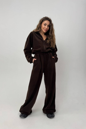 Стильний шоколадний комбінезон 