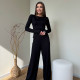 Костюм з вільними штанами чорний