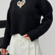 Светр Серце чорний