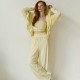 Костюм велюровий лимонний