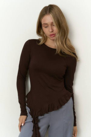 Базовий лонг шоколадного кольору медуза