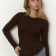Базовий лонг шоколадного кольору медуза