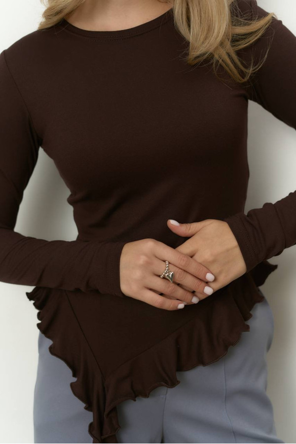 Базовий лонг шоколадного кольору медуза