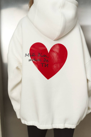 Худі Україна молочне Unisex's Серце