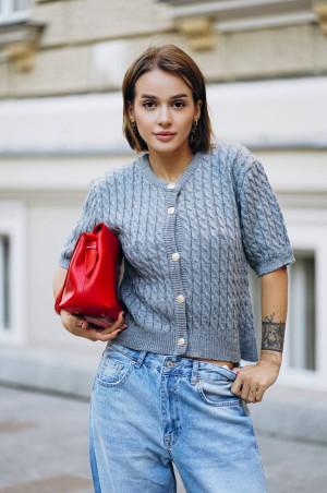 Кардиган в стилі H&M сірий 