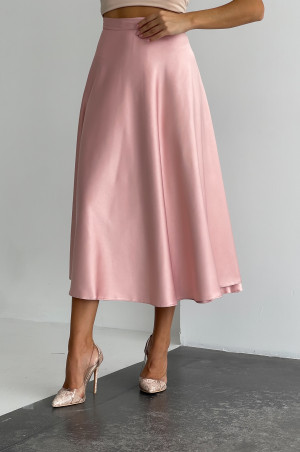 Спідниця міді рожева  на запах