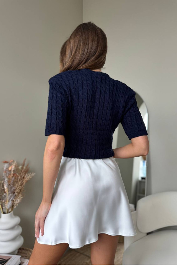 Коротка спідниця молочна