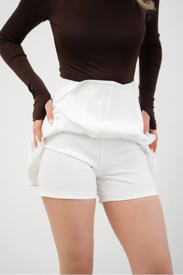 Спідниця-шорти молочна