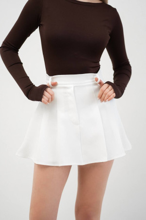 Спідниця-шорти молочна
