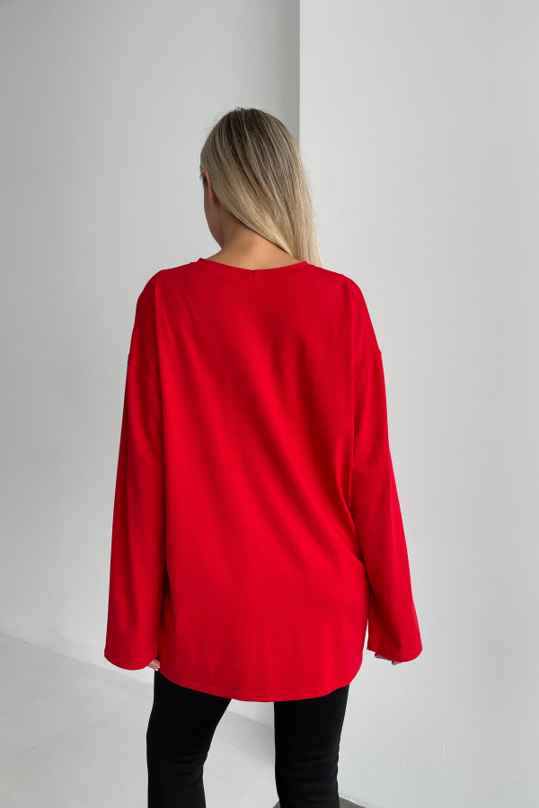 Лонгслів unisex червоний