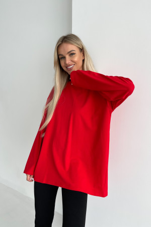 Лонгслів unisex червоний