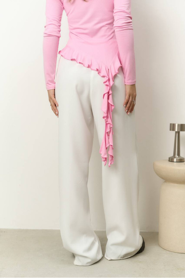 Брюки класичні молочні 