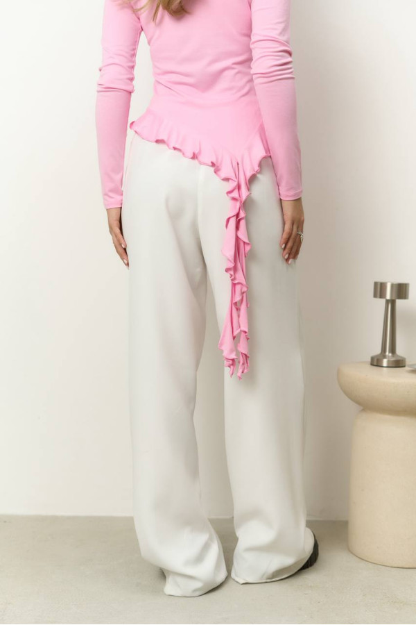 Брюки класичні молочні 