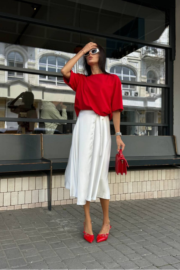 Футболка базова червона 