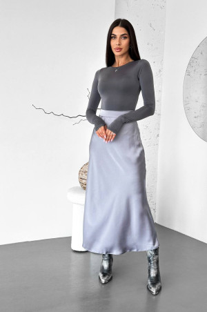 Спідниця міді сіра
