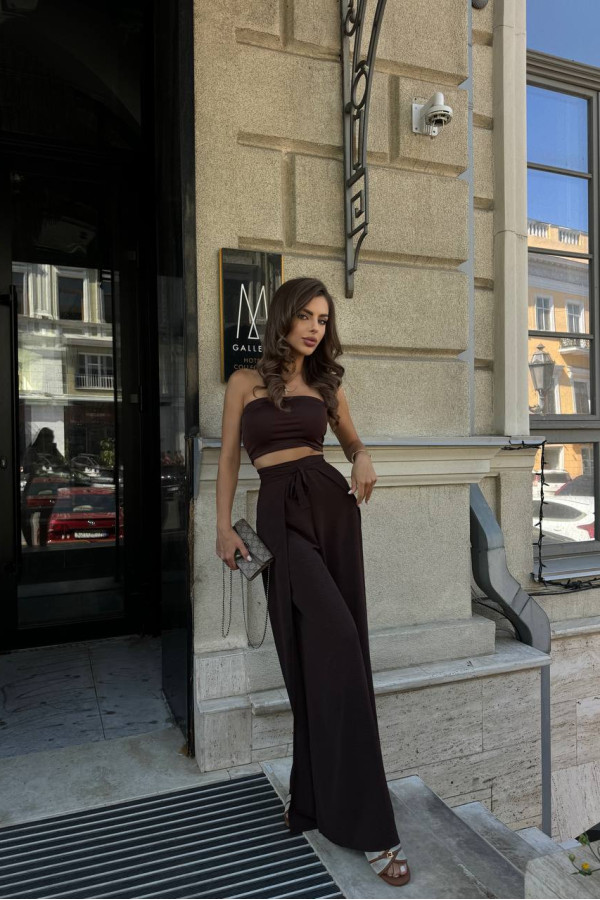 Штани на запах шоколадні 