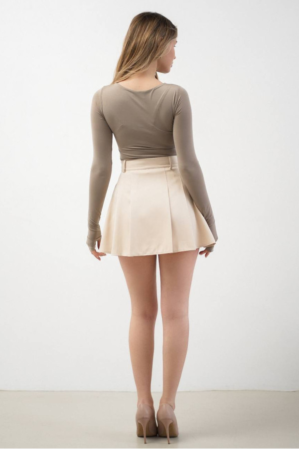 Спідниця-шорти бежева