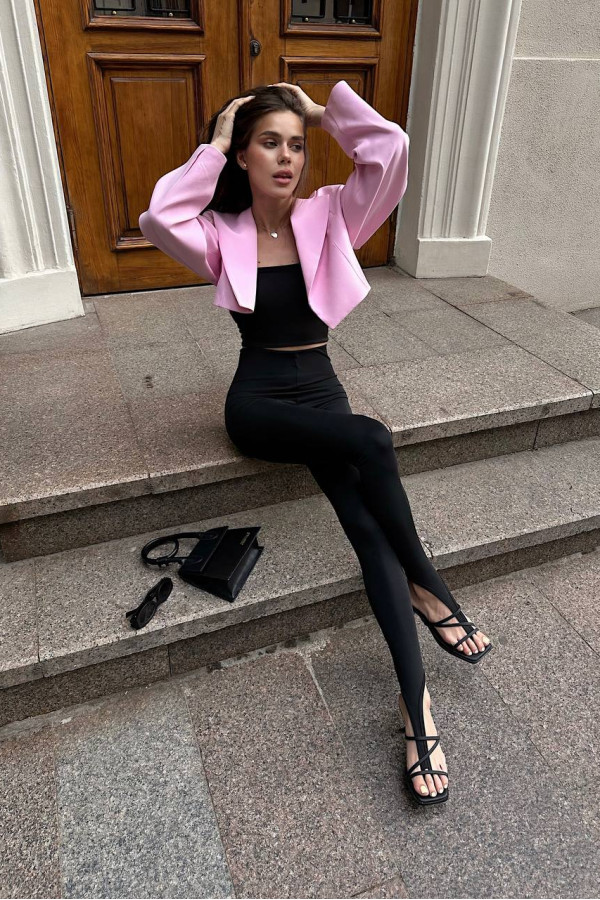 Піджак у стилі Bazane рожевий