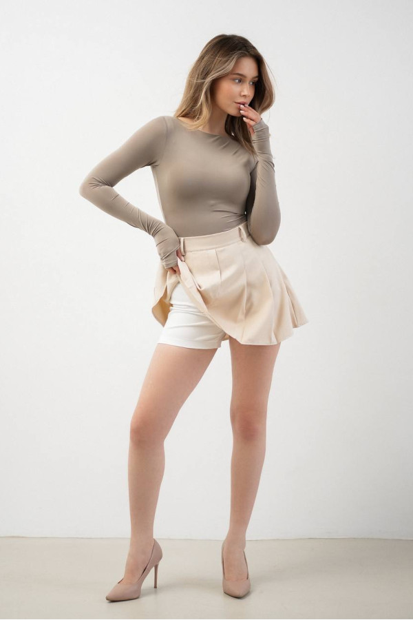 Спідниця-шорти бежева