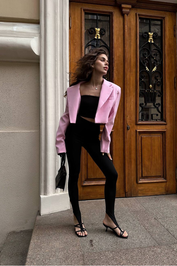 Піджак у стилі Bazane рожевий