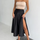 Спідниця міді чорна на запах