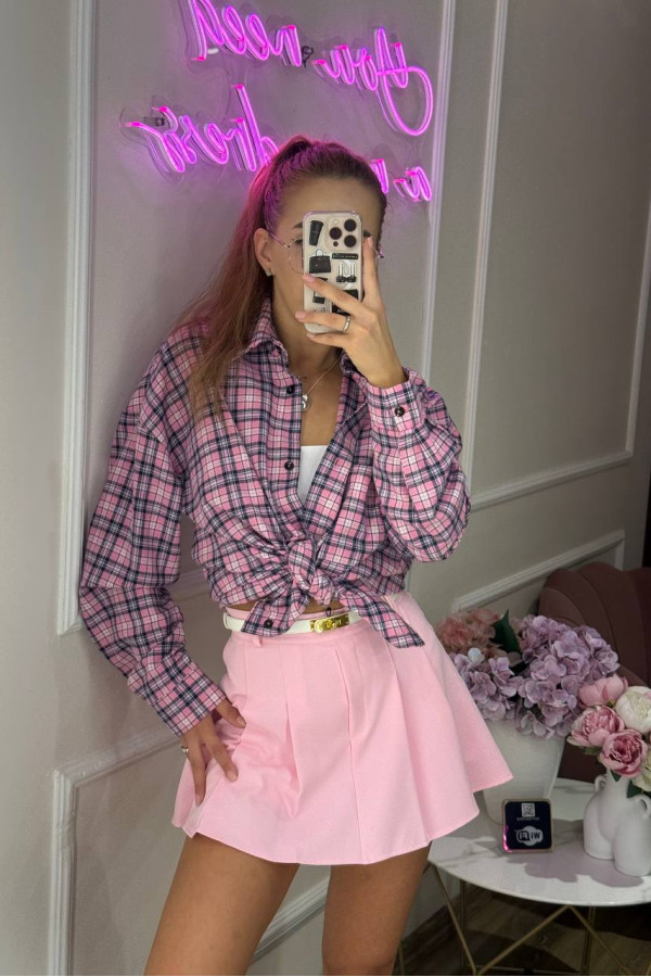 Спідниця-шорти рожева 