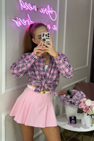 Спідниця-шорти рожева 