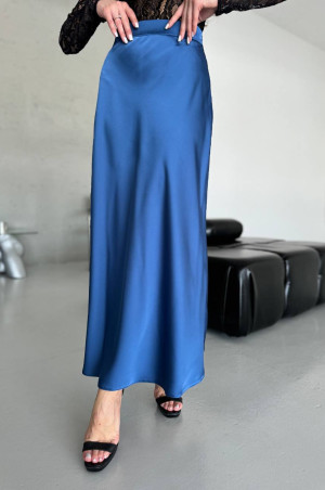 Спідниця міді кольору джинс