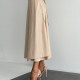 Спідниця міді бежева на запах