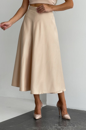 Спідниця міді бежева на запах