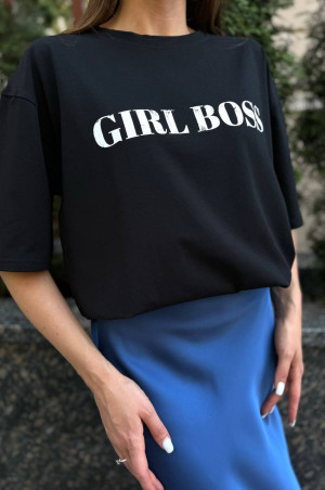 Футболка  Girl Boss чорна