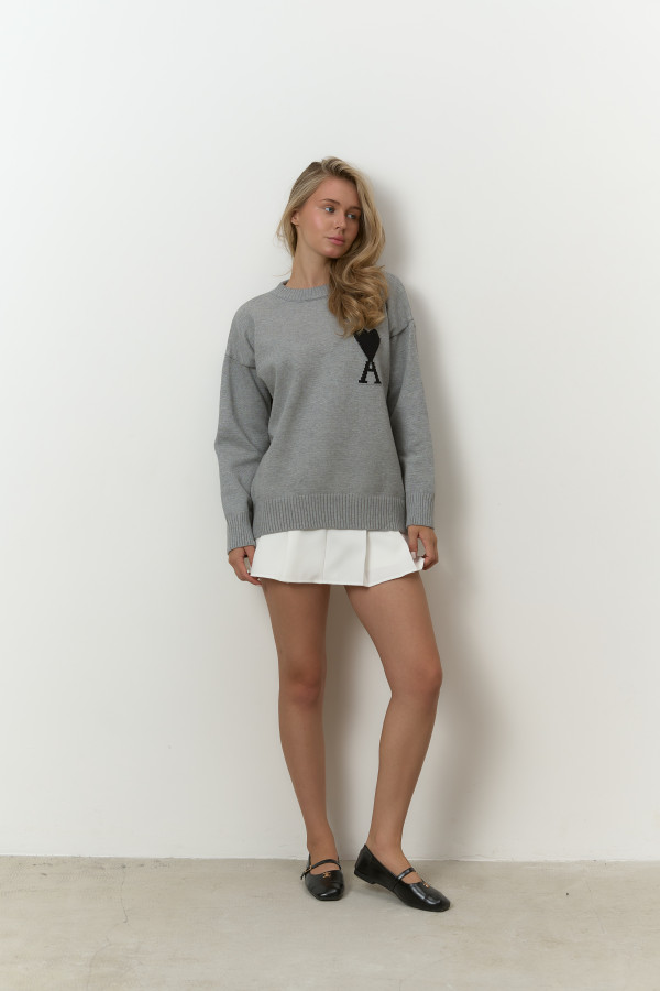 Светр Ami сірий