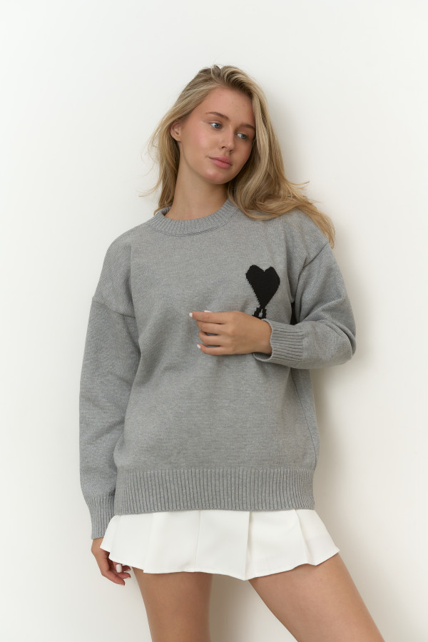 Светр Ami сірий