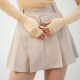 Спідниця-шорти бежева в смужку 