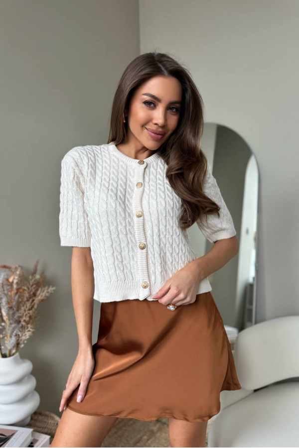 Коротка спідниця кольору фундук