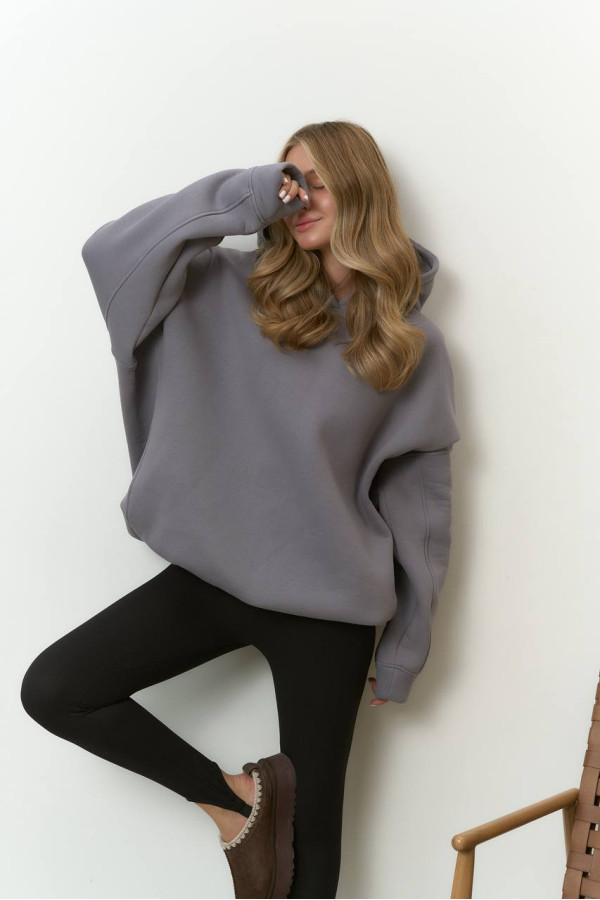 Худі базовий оверсайз графітове