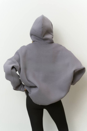 Худі базовий оверсайз графітове