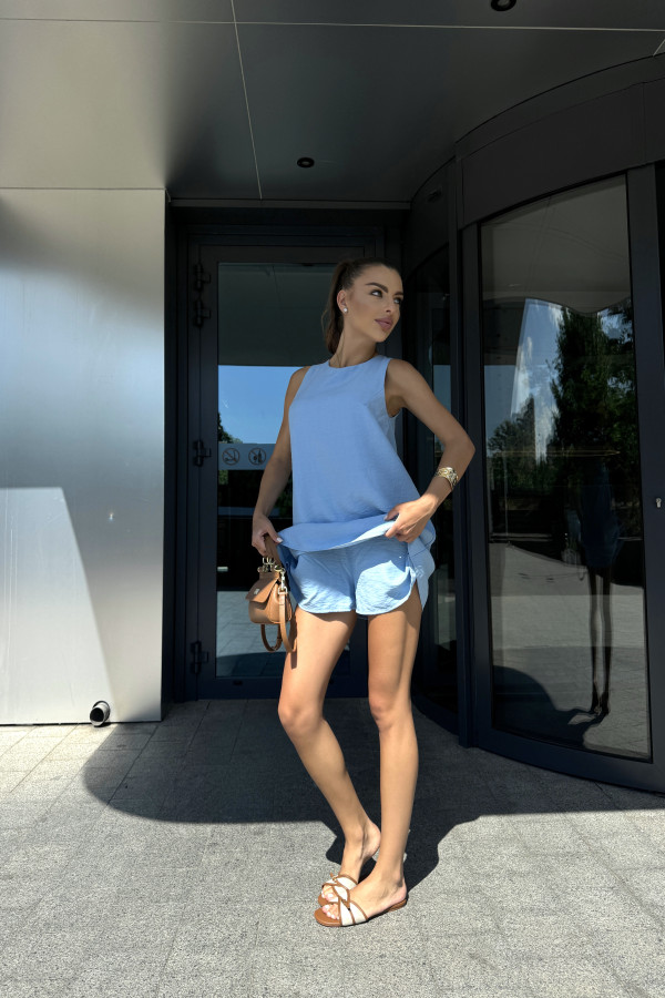 Сукня ромпер блакитна