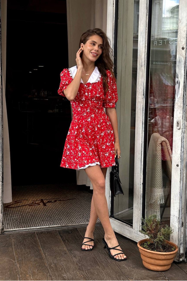 Сукня з шортиками червона 